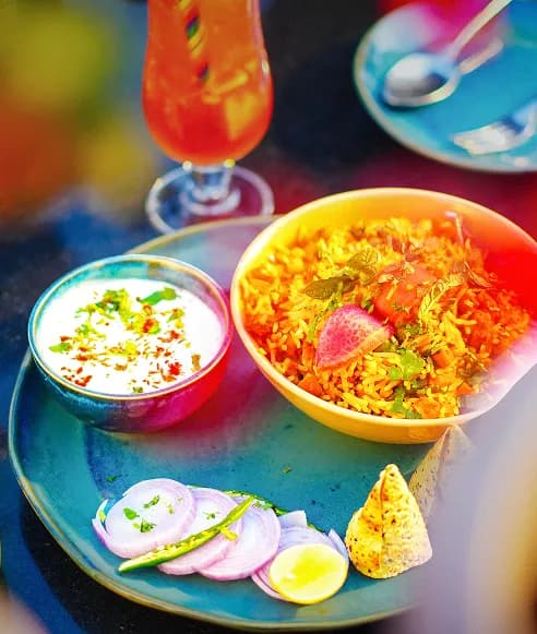 Chef's signature dishes and cocktails